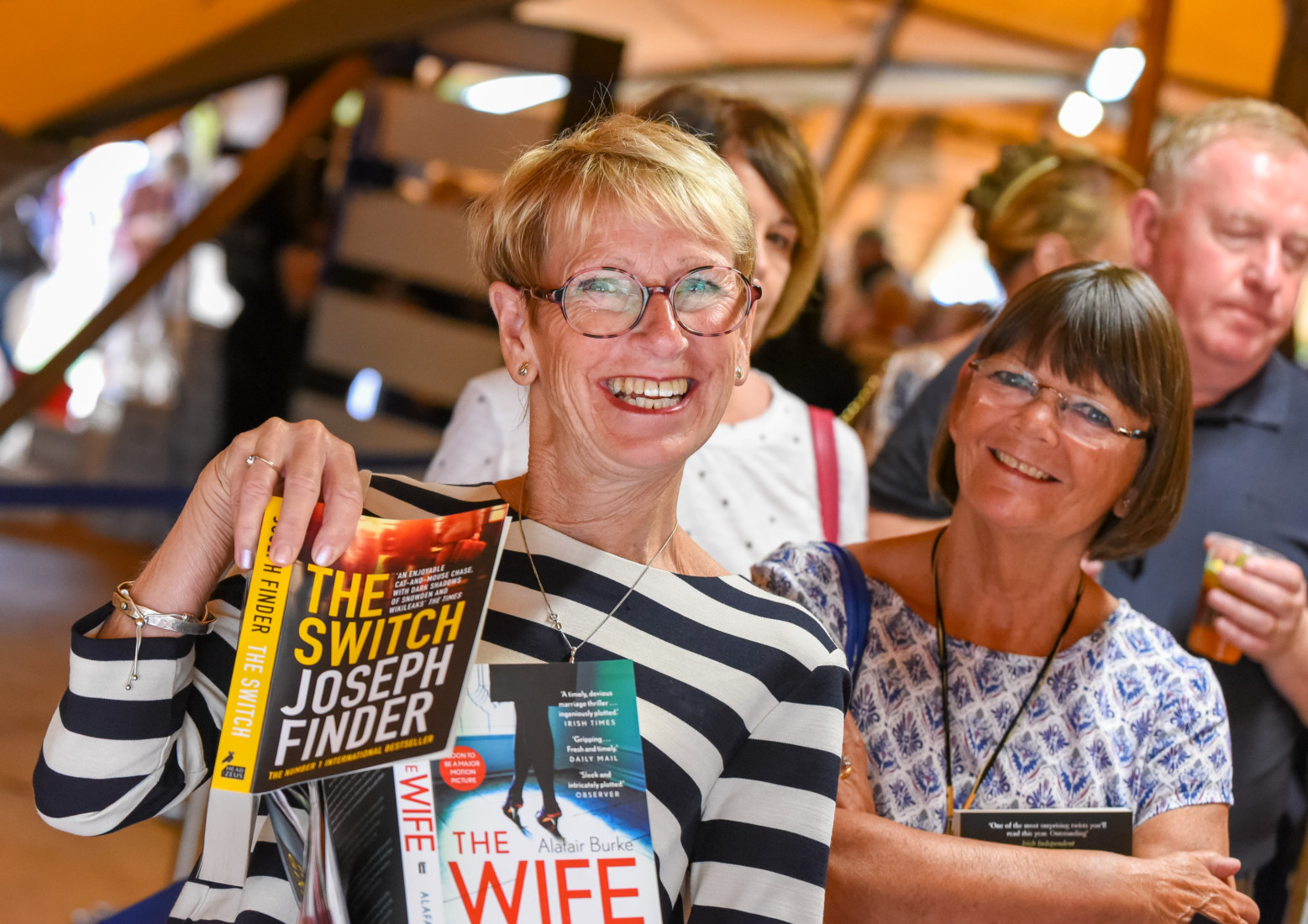 Visitors enjoying Theakstons old Peculier Crime Writing Festival