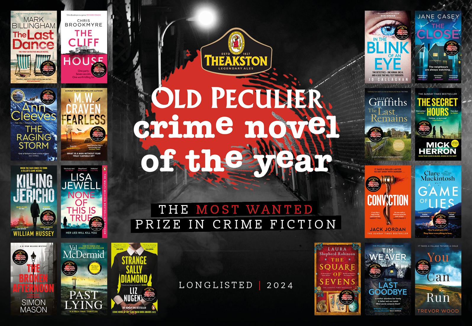 Harrogate International Festivals presents the Theakston Old Peculier Crime Novel of the Year Longlist