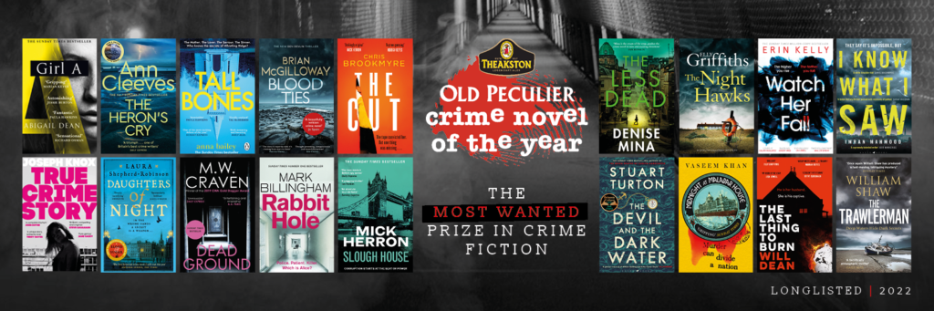 Longlisted books for Theakston Old Peculier Crime Novel of the Year