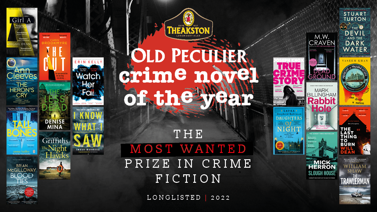 Books longlisted for Theakston Old Peculier Crime Writing Festival