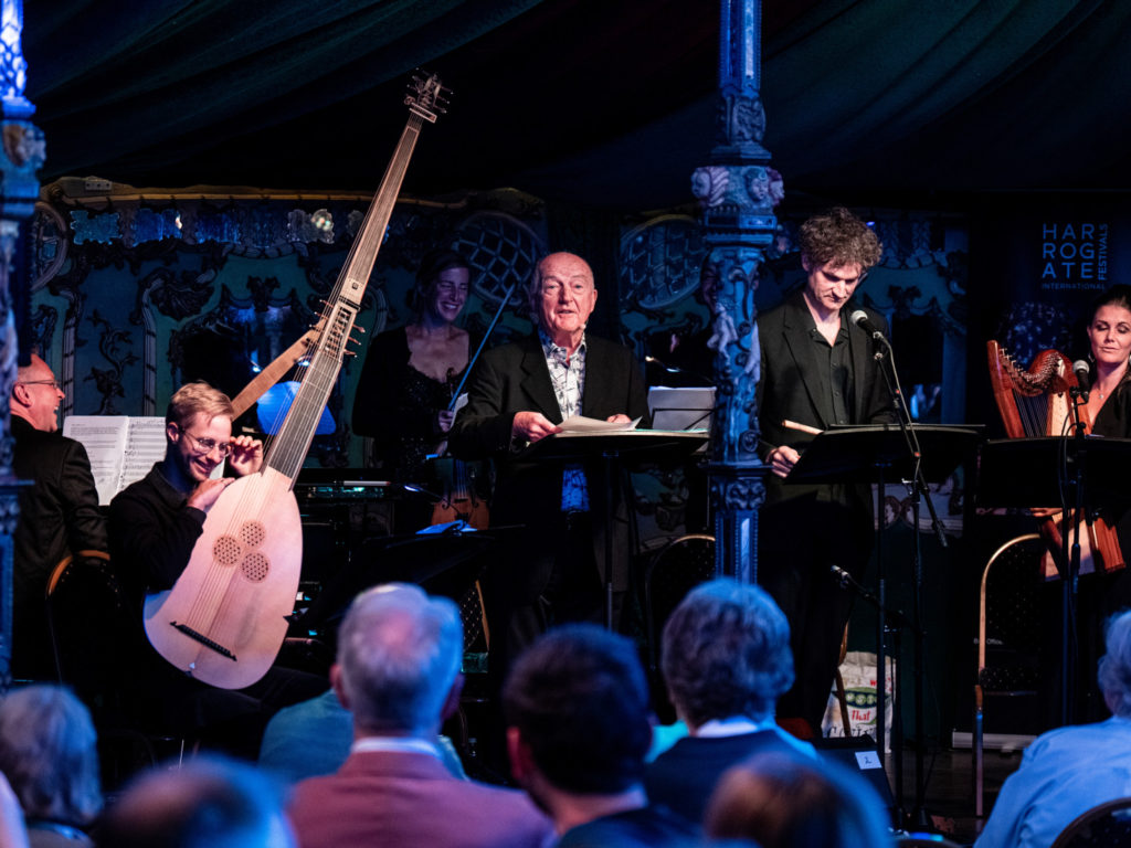 Oz Clarke and Armonico Consort drink to music