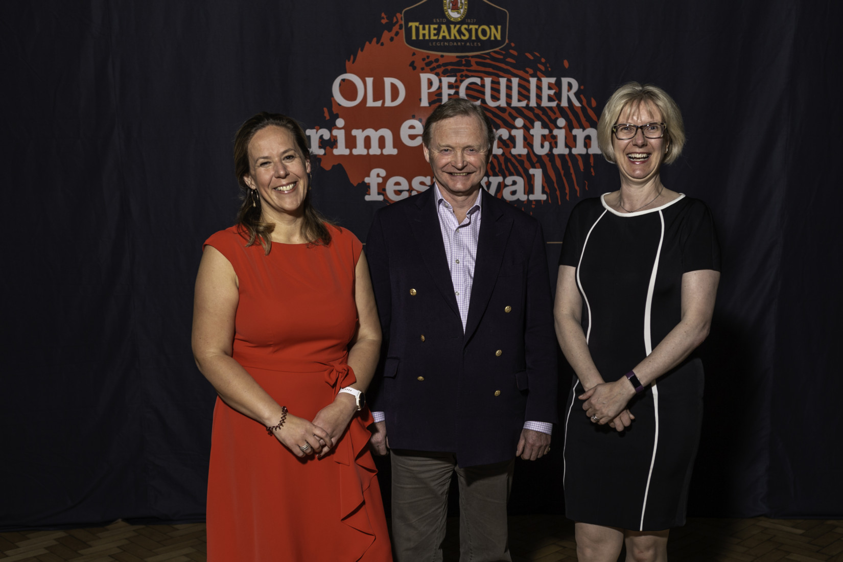 Sharon Canavar and Fiona Movley of Harrogate International Festivals and Simon Theakston Charir of T& R Theakston