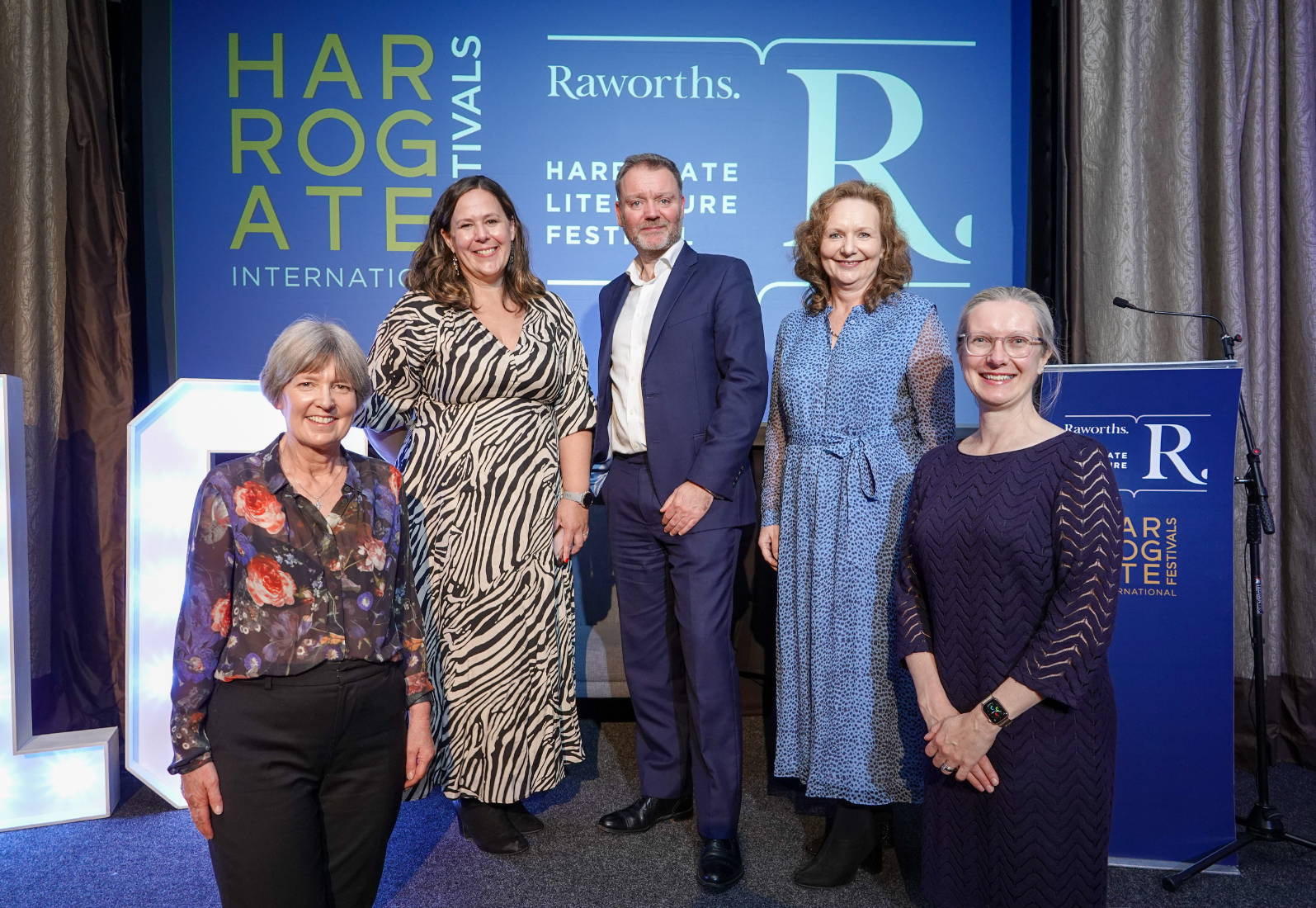 HIF and Raworths teams at Raworths Harrogate Literature Festival