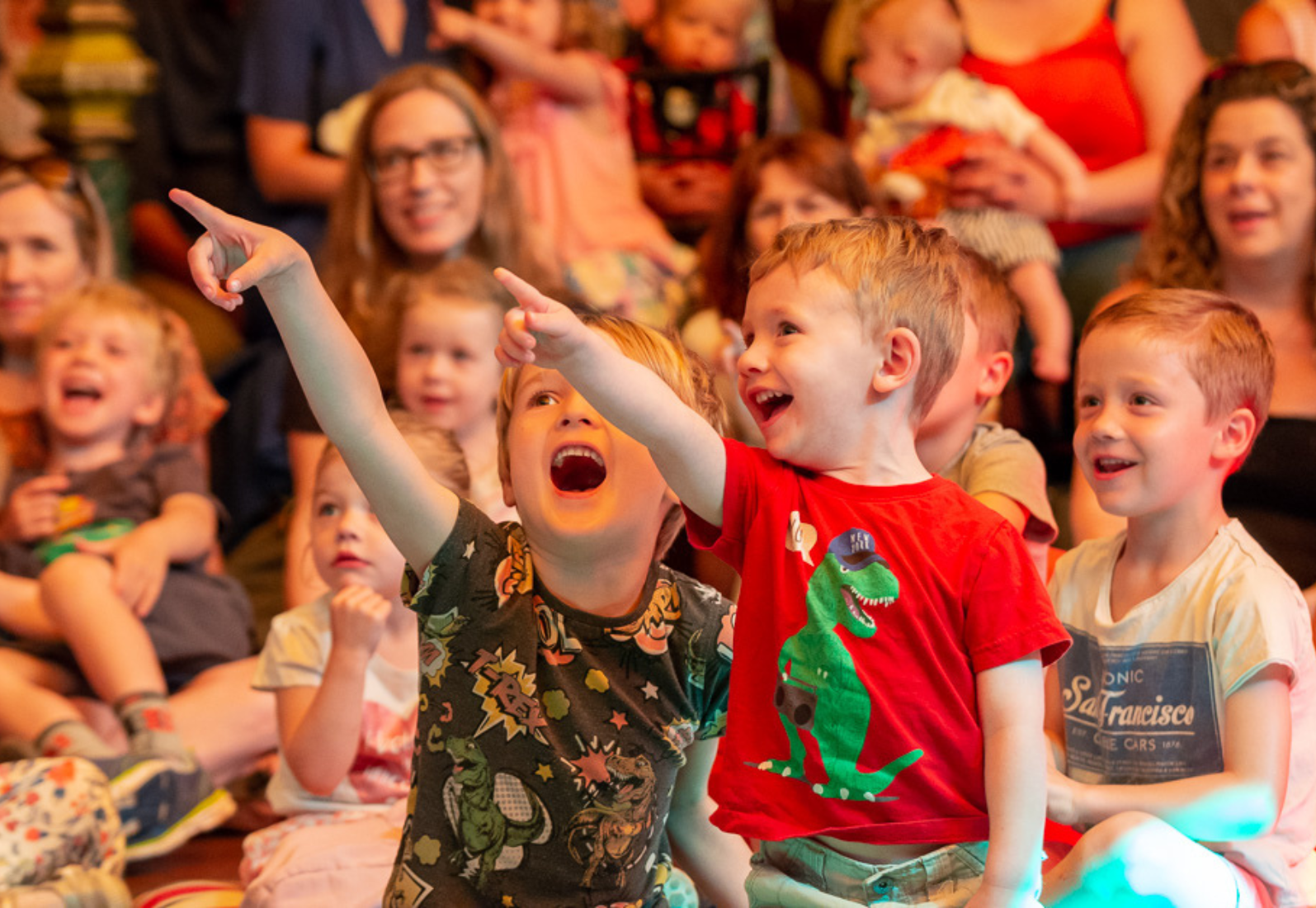 Children enjoy a performance at Harrogate International Festivals