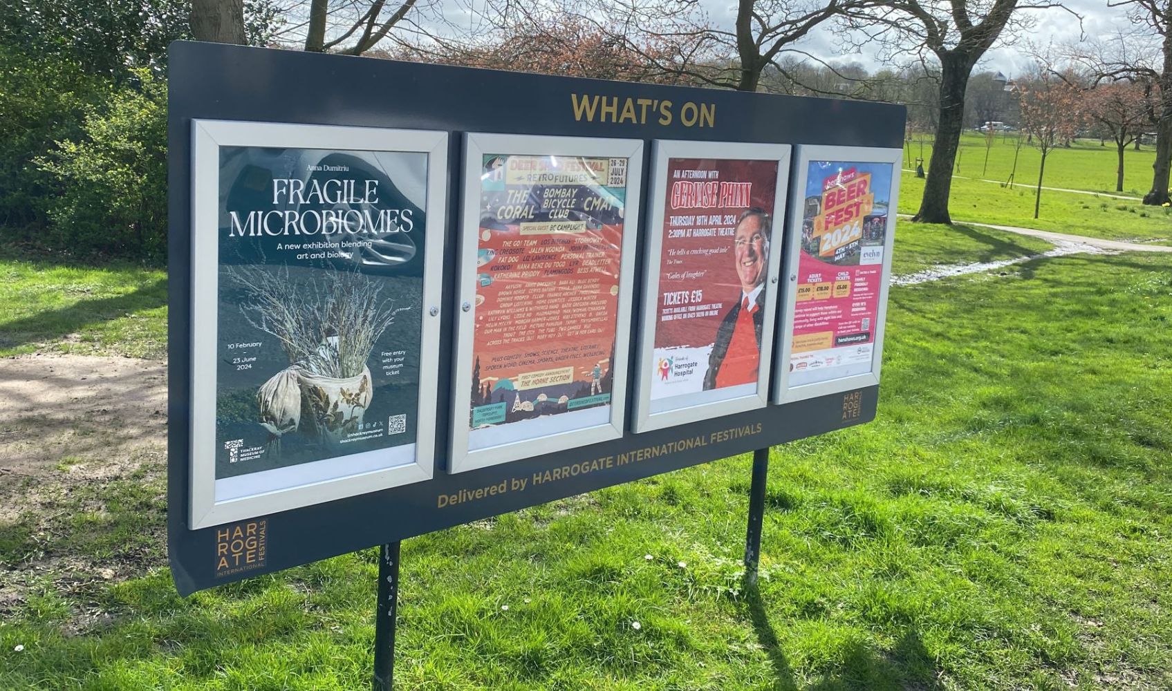 Harrogate International Festivals offers posterboard displays in Harrogate
